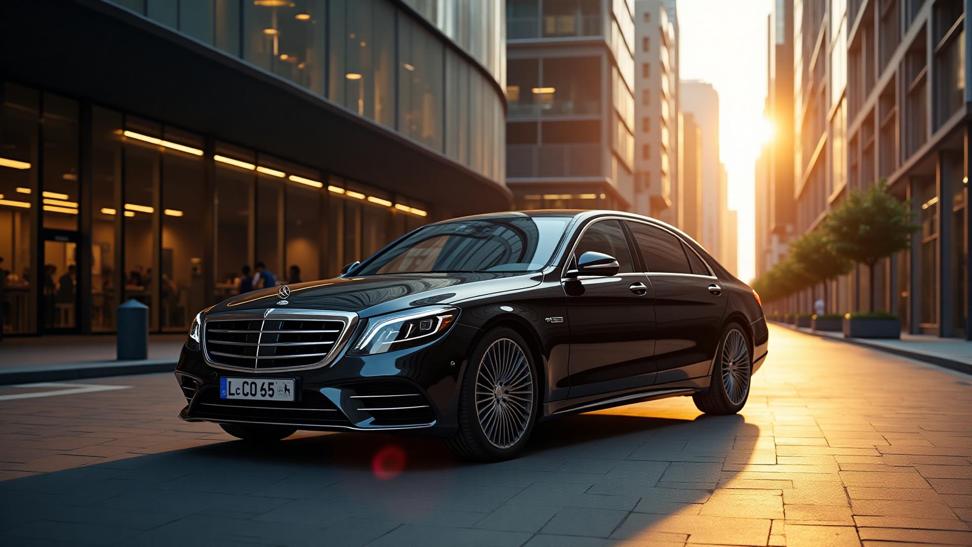 Luxury chauffeur service car